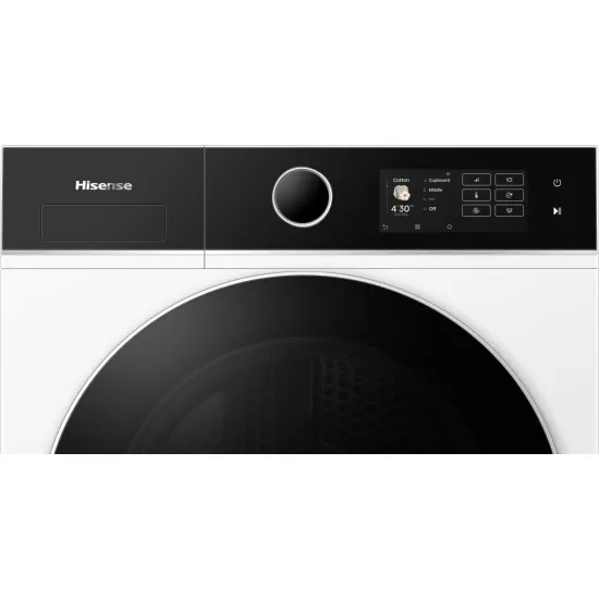 Hisense DH5I104BWAB hőszivattyús szárítógép, 10 kg, Wifi, gőz, inverter motor, 59.5x64x84.5 cm 