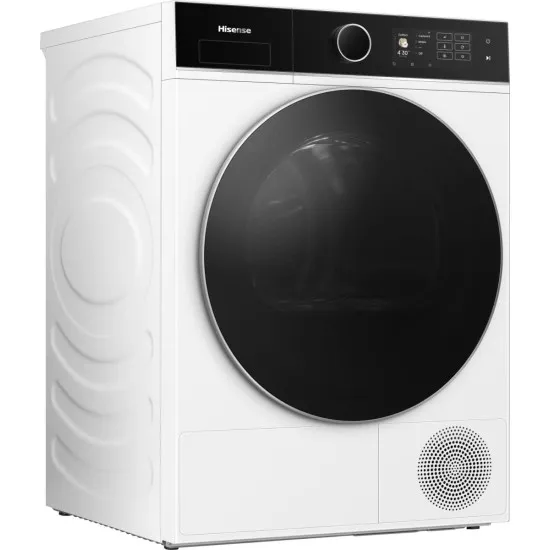 Hisense DH5I104BWAB hőszivattyús szárítógép, 10 kg, Wifi, gőz, inverter motor, 59.5x64x84.5 cm 