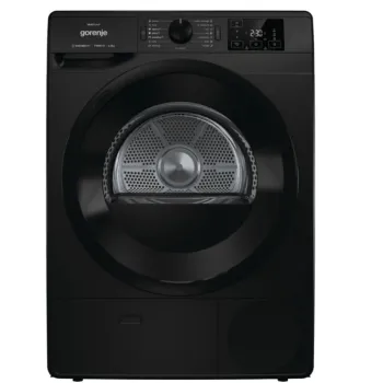Gorenje DNE82/BGN hőszivattyús szárítógép, 8kg, 60x62.5x85cm, fekete szín