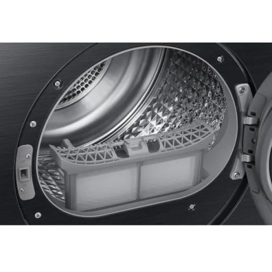 Samsung DV90DG52A0ABLE hőszivattyús szárítógép, 9 kg, Wifi, inverter motor, 60x65x85 cm, fekete szín 