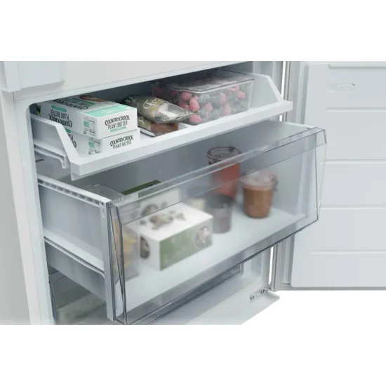 Candy ECNBQT3519EW Total No Frost beépíthető alulfagyasztós kombinált hűtőszekrény, Wifi, 211/73L, 54x55x193.5 cm