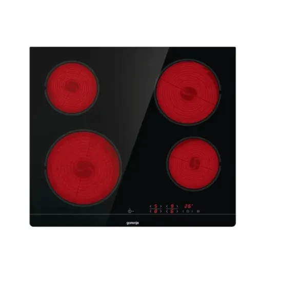Gorenje ECT601FMC beépíthető kerámialap, 59.5x52x5.4 cm, fekete szín 