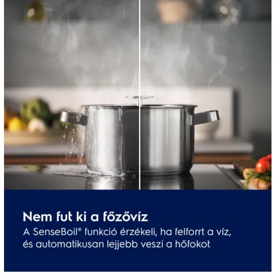 Electrolux EIS62453IT beépíthető indukciós kerámialap, 58x51x4.4 cm, fekete szín 