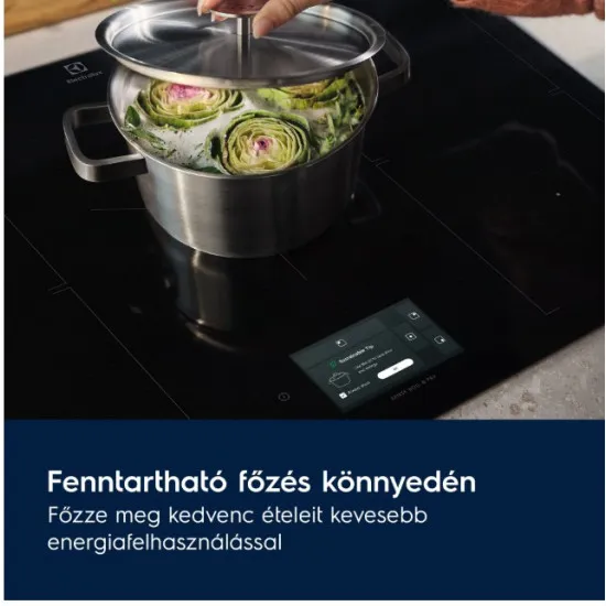 Electrolux EIS62453IT beépíthető indukciós kerámialap, 58x51x4.4 cm, fekete szín 