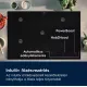 Electrolux EIS82453IT beépíthető indukciós kerámialap, Bridge összekapcsolható főzőzóna, 77x51x4.4 cm, matt fekete szín 