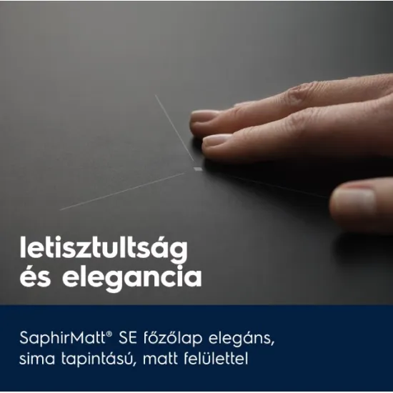 Electrolux EIV63443CT beépíthető indukciós kerámialap, Bridge összekapcsolható főzőzóna, 59x52x4.4 cm, matt fekete szín 