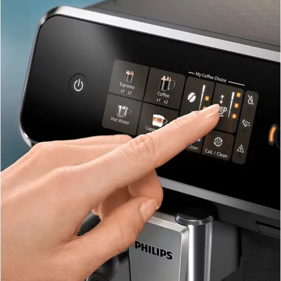 Philips EP2334/10 Series 2300 automata kávéfőző, 1500W, 1.8L, fekete és fényes kasmírszürke szín 