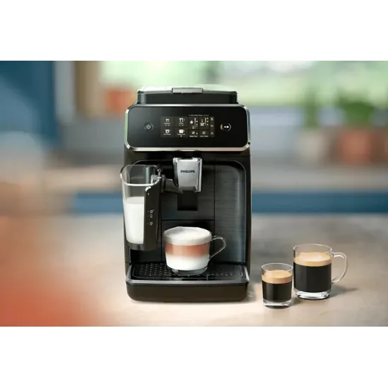 Philips EP2334/10 Series 2300 automata kávéfőző, 1500W, 1.8L, fekete és fényes kasmírszürke szín 