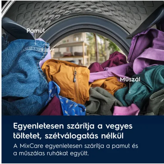 Electrolux EW6D28BE hőszivattyús szárítógép, 8 kg, 59.6x63.8x85 cm