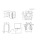 Electrolux EWN7F447WI beépíthető elöltöltős mosógép, gőz, 7 kg, inverter motor, 59.6x55.3x81.9 cm