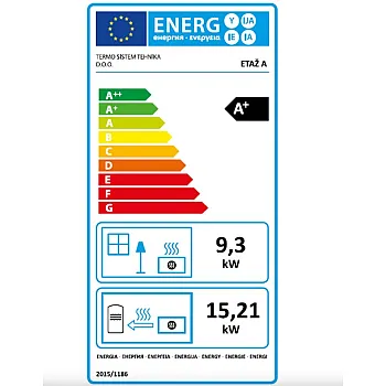 Termo Etaz A N csempés vízteres kandalló 24.5 kW (bézs) 