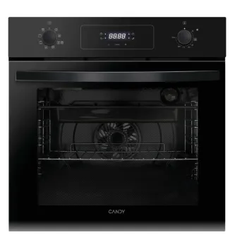 Candy F ACDI Z600 L beépíthető sütő, fekete szín, teleszkópos sűtősín, hőlégkeverés, 70 liter, gőztisztítás, A+ energiaosztály,  595X595X568mm