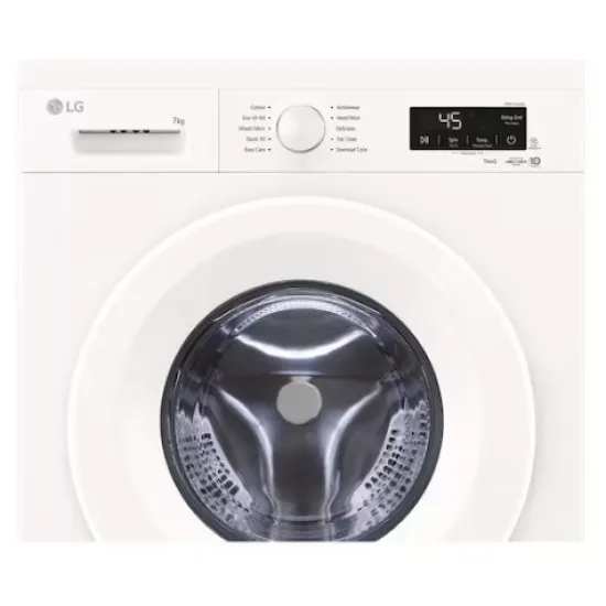LG F2X10S7NWH elöltöltős mosógép, 7 kg, Wifi, gőz, inverter motor, 60x44x85 cm