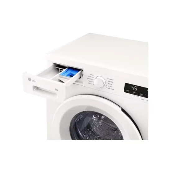 LG F2X10S7NWH elöltöltős mosógép, 7 kg, Wifi, gőz, inverter motor, 60x44x85 cm