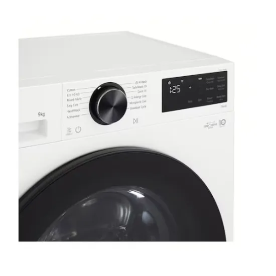 LG F2X50S9TWB elöltöltős mosógép, 9 kg, gőz, inverter motor, 60x48x85 cm