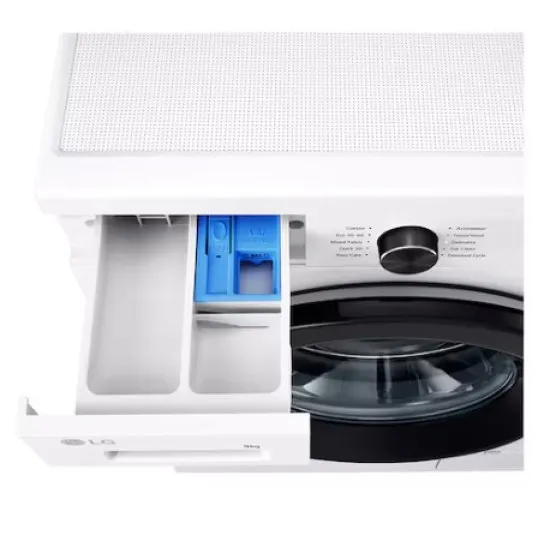 LG F4X1009NWK elöltöltős mosógép, 9 kg, Wifi, gőz, inverter motor, 60x55x85 cm 