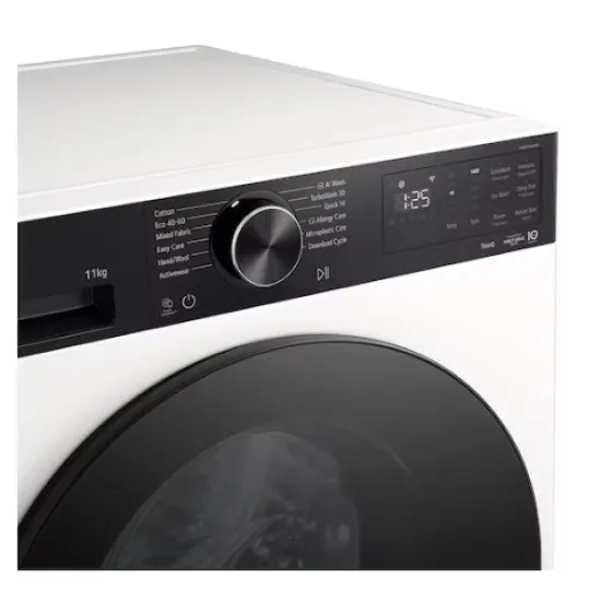 LG F4X5011THB elöltöltős mosógép, 11 kg, inverter motor, gőz, Wifi, 60x56.5x85 cm