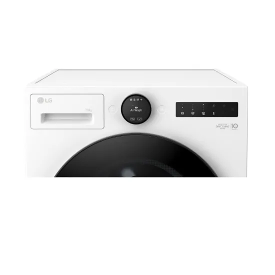 LG F4X7011TWB elöltöltős mosógép, 11 kg, inverter motor, Wifi, gőz, 60x56.5x85 cm