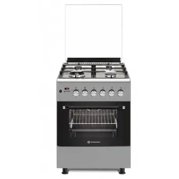 Novacook F6TS40EG kombinált tűzhely, 56L, 60x60x87 cm, sötét szürke szín 