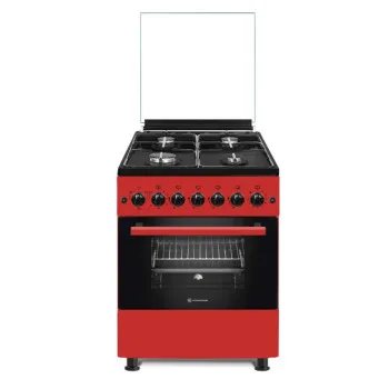 Novacook F6B40EF R kombinált tűzhely,56L, 57x58x87 cm, meggypiros szín 