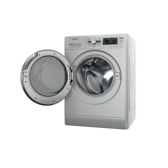 Whirlpool FFWDB964489SBSVEE mosó-szárítógép, 9/6 kg, gőz, inverter motor, 59.5x54x85 cm, ezüst szín