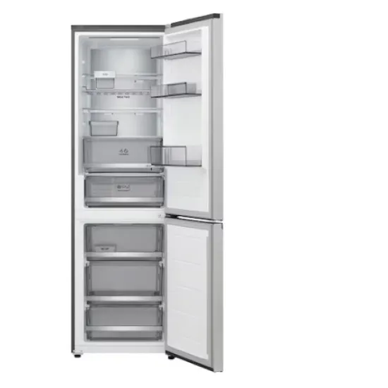 LG GBBS716CPY alulfagyasztós kombinált hűtőszekrény, 220/113L, Smart Inverter Kompresszor, Wifi, 59.7x67.4x186 cm, hamvas matt ezüst szín 