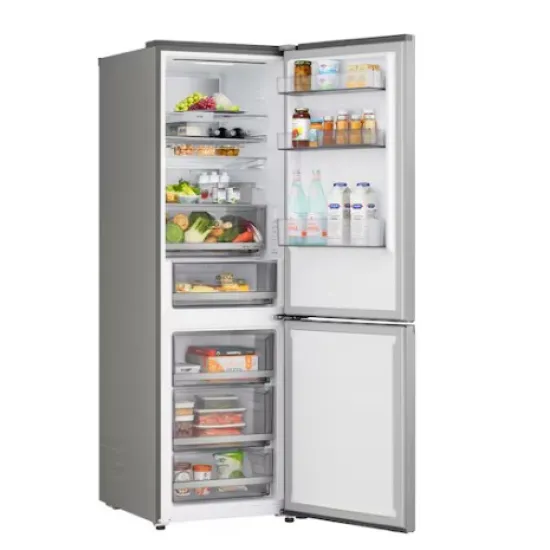 LG GBBS716CPY alulfagyasztós kombinált hűtőszekrény, 220/113L, Smart Inverter Kompresszor, Wifi, 59.7x67.4x186 cm, hamvas matt ezüst szín 