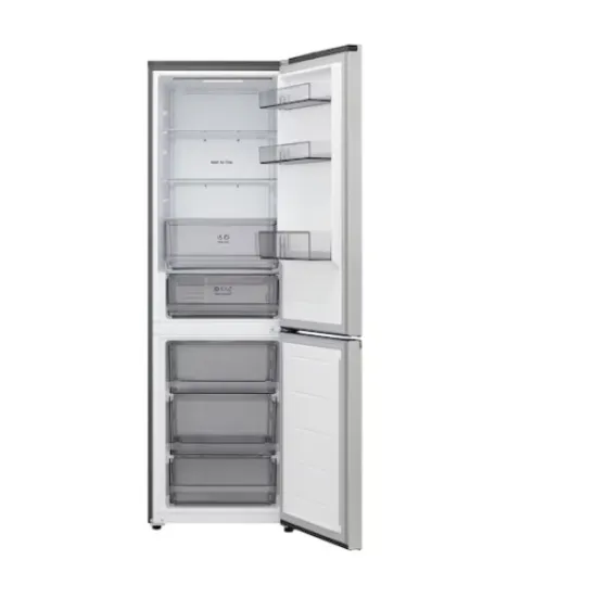 LG GBBSJ1CCPY alulfagyasztós kombinált hűtőszekrény, 220/113L,Wifi, Smart Inverter Kompresszor, 59.7x67.4x186 cm, hamvas matt ezüst szín 