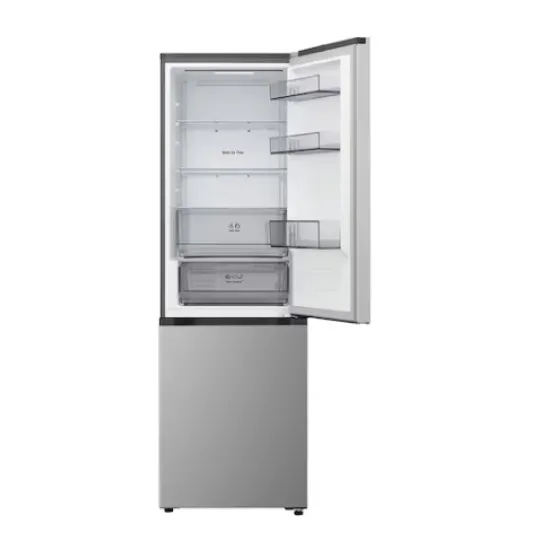 LG GBBSJ1CCPY alulfagyasztós kombinált hűtőszekrény, 220/113L,Wifi, Smart Inverter Kompresszor, 59.7x67.4x186 cm, hamvas matt ezüst szín 