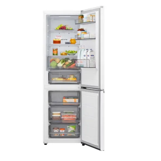 LG GBBSJ1CCSW alulfagyasztós kombinált hűtőszekrény, 220/113L, Smart Inverter Kompresszor, Wifi, 59.7x67.4x186 cm 