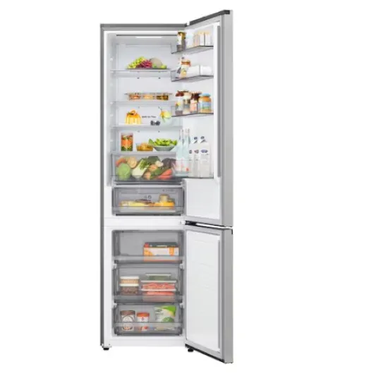 LG GBBSJ20EPY alulfagyasztós kombinált hűtőszekrény, 262/113L, Smart Inverter Kompresszor, Wifi, 59.7x67.4x203 cm, hamvas matt ezüst szín 
