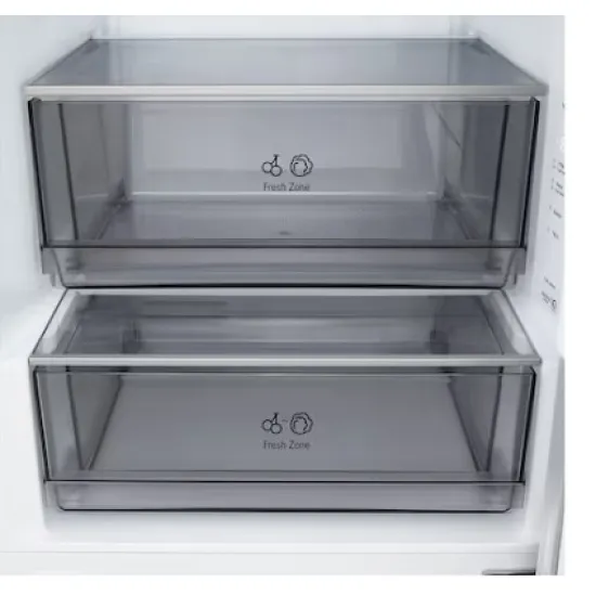 LG GBBSJ20EPY alulfagyasztós kombinált hűtőszekrény, 262/113L, Smart Inverter Kompresszor, Wifi, 59.7x67.4x203 cm, hamvas matt ezüst szín 