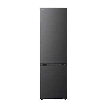 LG GBBSJ2CCEP alulfagyasztós kombinált hűtőszekrény, 262/113L, Wifi, Smart Inverter Kompresszor, 59.7x67.4x203 cm, matt fekete szín 