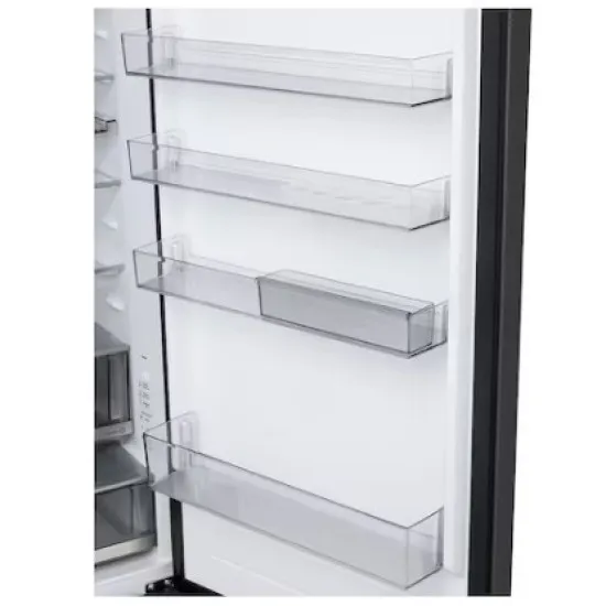 LG GBBW726CEV Total No Frost alulfagyasztós kombinált hűtőszekrény, 326/139L, Smart Inverter Kompresszor, Wifi, 69.7x70.4x203 cm, fémes fekete szín 