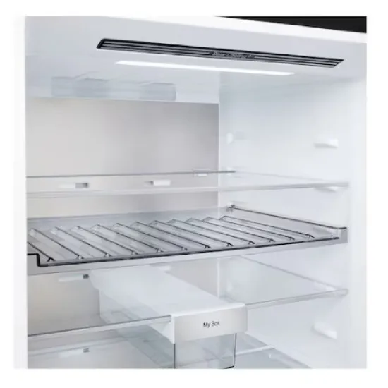 LG GBBW726CEV Total No Frost alulfagyasztós kombinált hűtőszekrény, 326/139L, Smart Inverter Kompresszor, Wifi, 69.7x70.4x203 cm, fémes fekete szín 