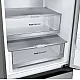 LG GBV7280AMB alulfagyasztós kombinált hűtőszekrény, 277/110L, Smart Inverter Kompresszor, 59.5x67.5x203 cm, ragyogó metál szín 
