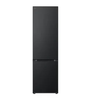 LG GBV7280DEV alulfagyasztós kombinált hűtőszekrény, Smart Inverter Kompresszor, 277/110L, 59.5x68.2x203 cm, fémes fekete szín