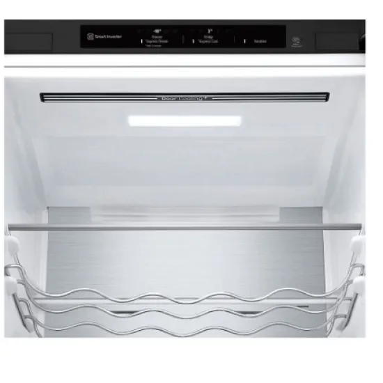 LG GBV7280DEV alulfagyasztós kombinált hűtőszekrény, Smart Inverter Kompresszor, 277/110L, 59.5x68.2x203 cm, fémes fekete szín