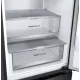 LG GBV7280DEV alulfagyasztós kombinált hűtőszekrény, Smart Inverter Kompresszor, 277/110L, 59.5x68.2x203 cm, fémes fekete szín