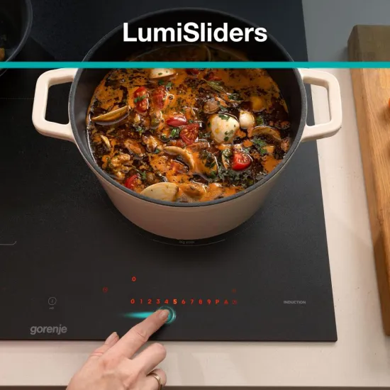 Gorenje GI6433SRWF beépíthető indukciós kerámialap, 59.5x52x5.4 cm, fekete szín 