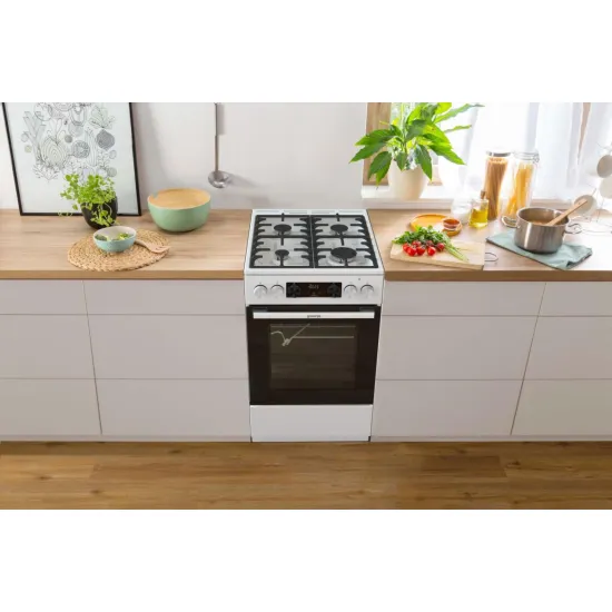 Gorenje GKS5C75WF kombinált tűzhely, 70L, dísztető nélküli kivitel, 50x59.4x85 cm
