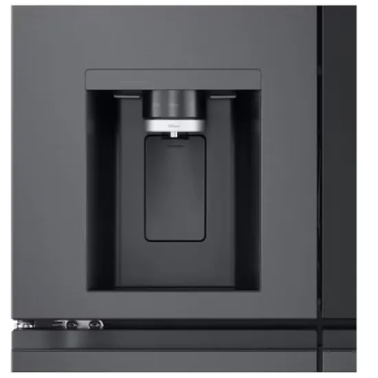 LG GMK960EV2E side by side hűtőszekrény francia ajtós kialakítással, Lineáris Inverter Kompresszor, Wifi, 91.4x72.9x179.2 cm, fémes fekete szín 