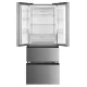 Gaba GMR-392XE No Frost side by side hűtőszekrény francia ajtós kialakítással, 244/147L, 70.3x68.6x178 cm, inox szín 