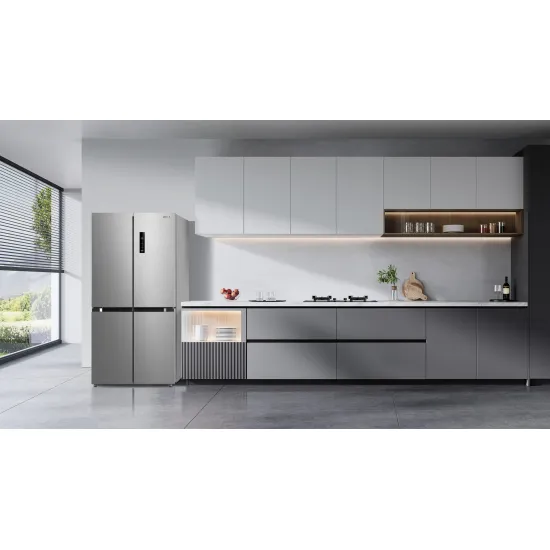 Gaba GMR-474CD No Frost side by side hűtőszekrény francia ajtós kialakítással, 305/169L, 83.3x65.3x177.5 cm, inox szín 