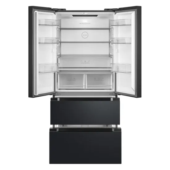 Gaba GMR-516DXE No Frost side by side hűtőszekrény francia ajtós kialakítással, 347/169L, 83.3x65.3x189.8 cm, dark inox szín 