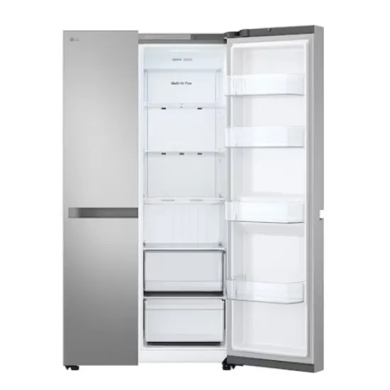 LG GSBC40PYPE side by side hűtőszekrény, 423/241L, Smart Inverter Kompresszor, 91.3x73.5x179 cm, hamvas matt ezüst szín 