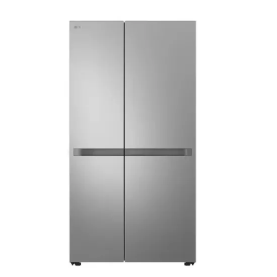 LG GSBC40PYPE side by side hűtőszekrény, 423/241L, Smart Inverter Kompresszor, 91.3x73.5x179 cm, hamvas matt ezüst szín 