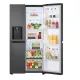 LG GSLC41EPPE side by side hűtőszekrény, 420/221L, Smart Inverter Kompresszor, 91.3x73.5x179 cm, matt éjfekete szín