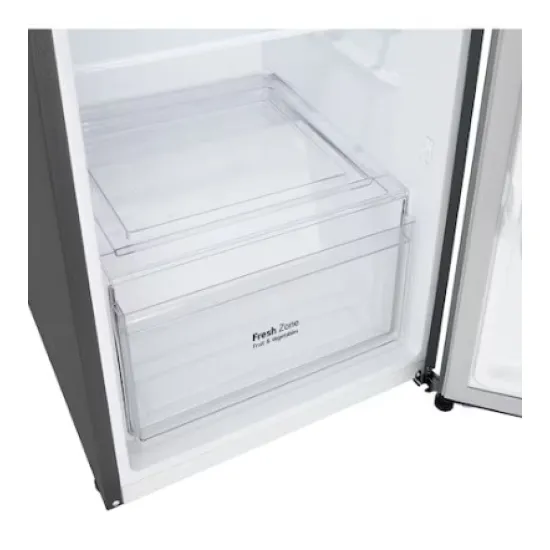 LG GTBV22PYNJ felülfagyasztós kombinált hűtőszekrény, Smart Inverter Kompresszor, 161/56L, 55.5x63.7x144.5 cm, hamvas matt ezüst szín 