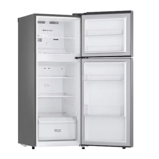 LG GTBV22PYNJ felülfagyasztós kombinált hűtőszekrény, Smart Inverter Kompresszor, 161/56L, 55.5x63.7x144.5 cm, hamvas matt ezüst szín 